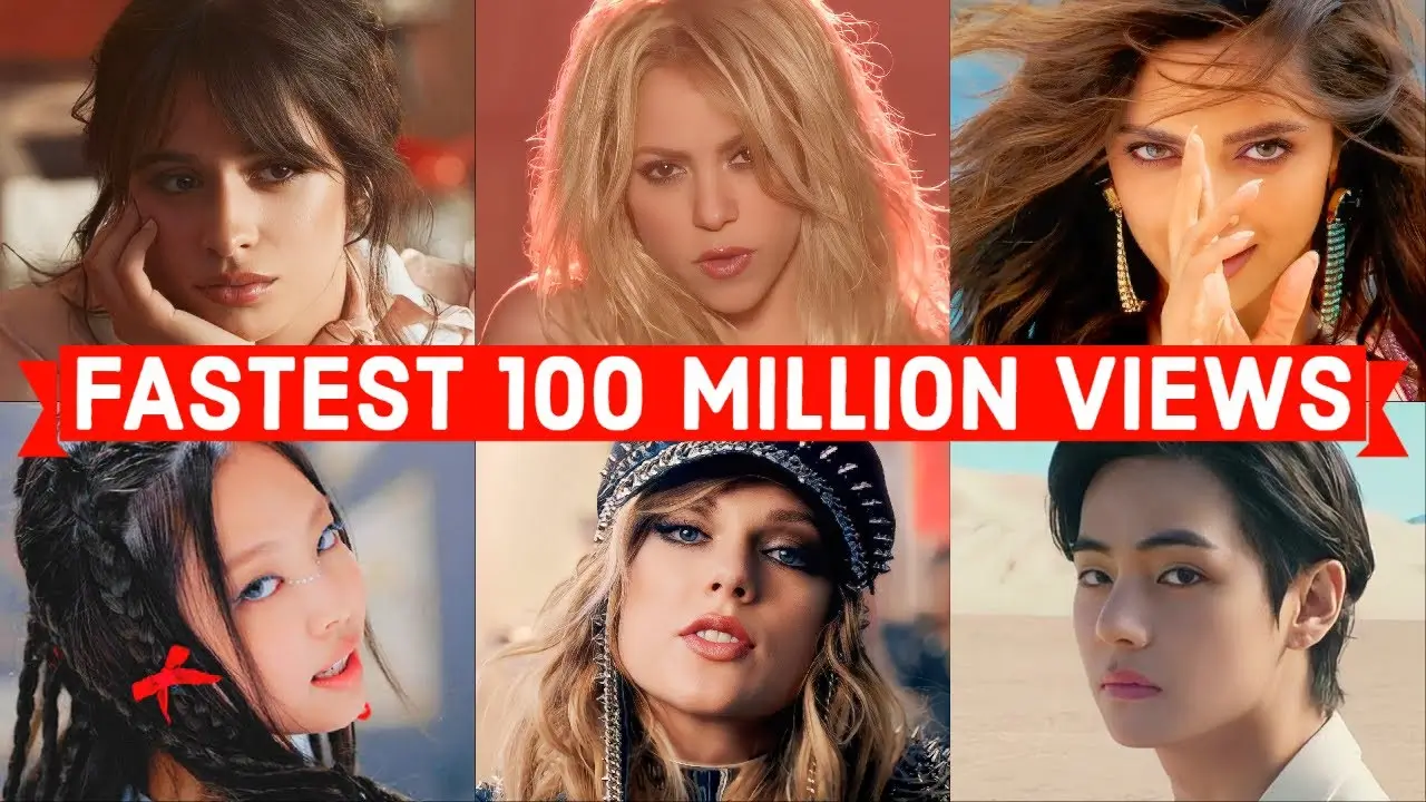 Fastest Songs to Reach 100 Million Views